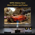 [Built-in Apps] GKLPO Mini Smart Projector with WiFi and Bluetooth, 270° Adjustable Projecteur with Electric Focus, 1080P Support Portable Projector for Phone, Android System