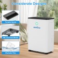 Airfire Dehumidifier, 50 Pint Dehumidifier with Drain Hose, Max 3500 Sq.Ft Dehumidifiers for Home Basement, 0.66 Gal Water Tank, Overflow Protection, Auto Defrost& Drain, Humidity Indicator