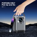 【Electric Focus】 Mini Projector with WiFi 6 and Bluetooth 5.3, 1080P Portable Projecteur, Outdoor Movie Projector with【Auto Keystone】, Home Theater Projector Compatible with iOS/Android/TV Stick/HDMI