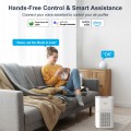 GCZ Air Purifiers for Allergies and Asthma, 1850 Sq. ft Smart WiFi Air Purifier for Large Rooms, H13 True HEPA Filter Remove 99.97% Home Bedroom Odor, Pets, Dander, Smoke, Dust, Mold