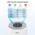 GCZ Air Purifiers for Allergies and Asthma, 1850 Sq. ft Smart WiFi Air Purifier for Large Rooms, H13 True HEPA Filter Remove 99.97% Home Bedroom Odor, Pets, Dander, Smoke, Dust, Mold