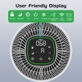 GCZ Air Purifiers for Allergies and Asthma, up to 1900 Sq.ft WiFi Air Purifier for Large Room, H13 True HEPA Filter Air Purifiers Remove 99.97% of Mold, Pet Hair, Smokers, Odors, Dust, Pollen, Odor
