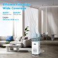 GCZ Air Purifier for Large Rooms, 2500 Sq. ft Smart WiFi Air Cleaner H13 True HEPA Filter Air Purifiers for Allergies and Asthma Remove 99.97% Pet Hair, Allergies, Smokers, Odors, Dust, Pollen