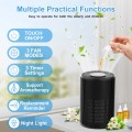 AIRFIRE HEPA Air Purifier for Home up to 1300 Sq.ft, Air Purifiers for Bedroom, Pet Dander&Odor, Dust, Pollen, Wildfire/Smoke, Model AP201, Black