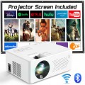 Faltopu mini wifi projector with screen