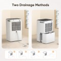 POYANK 30 Pint Dehumidifiers, 2500 Sq.Ft Dehumidifier with Drain Hose, 0.59 Gallon Water Tank, Overflow Protection, Dehumidifiers for Home Basement Bedroom Bathroom Laundry Room