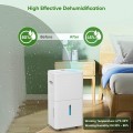 POYANK 4500 Sq. Ft 50 Pint Dehumidifier for Basement, Dehumidifiers with Drain Hose for Home Bedroom Bathroom Large Room, Auto Defrost& Drain, 24H Timer, 1.59 Gallon Water Tank, Dry Clothes