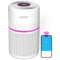 JOWSET WIFI Air Purifiers for Home Bedroom,WHITE