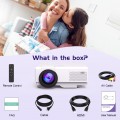 GCZ 1080P Projector with 5G WIFI and 5.1 Bluetooth, Full HD Movie Projector Support Sync Smart Phone by WIFI/ USB, 180'' Display For Home Theater