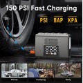 【2025 New】3000A 20000mAh Car Jump Starter with 150PSI Air Compressor | 5.5L Diesel & 7.5 Gas, GCZ Power Bank with Fast Charge QC3.0/LED Display