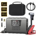 【2025 New】3000A 20000mAh Car Jump Starter with 150PSI Air Compressor | 5.5L Diesel & 7.5 Gas, GCZ Power Bank with Fast Charge QC3.0/LED Display
